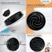 Large Pet Slow Feeder Dog Bowl - Interactive Puzzle Feeding Bowl for Healthy Eating - Non-Skid Bloat Stop Design in Black - Buy Online on GoSupps.com