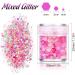 Epoxy Mold Jewelry Glow in The Dark DIY Beauty 24 Colors Nail Art Glitter Luminous Nail Powder Hexagon Sequins Neon Sequins(19) - Buy Online on GoSupps.com