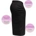 Herzmutter Maternity Skirt XL Black Cotton Pencil Midi Length - Buy Online on GoSupps.com