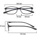 PROFLEX BluOptix Blue Light Blocking Reading Glasses | Lightweight, Scratch Resistant, Unisex | Black 3.5 Dioptres - Buy Online on GoSupps.com