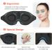 AMAZKER 3D Contoured Sleep Eye Mask - Black and Stars | Adjustable Strap for Travel, Yoga, Nap | Block Out Light for Men and Women - Buy Online on GoSupps.com