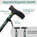 BeGrit Foldable Walking Stick for Women - Adjustable, Lightweight & Durable Green Mobility Aid - Buy Online on GoSupps.com