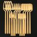 Flatware Sets Gold Cutlery Set Matte 304 Stainless Steel 20Pcs Dinnerware Set Knife Spoon Fruit Fork Kitchen Tableware Flatware Set for Party (Color : Gold) - Buy Online on GoSupps.com