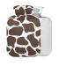 Giraffe hot water bottle with cover 1 l small hot water bag for pain relief headaches neck and shoulders BAP-free