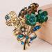 Numblartd 4 Pcs Vintage Flowers Medium Hair Claw Clips with Rhinestone - Chic Hair Grip for Women - Buy Online on GoSupps.com