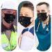 Sooqoo 50 Pack Disposable Printed Face Mask - Individually Packaged Black/Gray - Buy Online on GoSupps.com