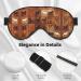 Brown Horse Print Unisex Sleep Eye Mask | Soft Comfort Eye Shade for Travel Yoga & Shift Work - Buy Online on GoSupps.com
