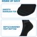 LIN Diabetic Socks for Men & Women - Non-Binding Circulatory Extra Wide Top Socks - 12 Pairs Crew/Jet Black (Size 10-13) - Buy Online on GoSupps.com