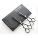 Professional hair scissors and thinning scissors set extremely sharp 14 cm with case for safe storage.