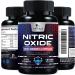 Extra Strength Nitric Oxide Supplement - L Arginine, Citrulline Malate, AAKG, Beta Alanine - Pre Workout Booster for Muscle Strength & Energy - 60 Veggie Capsules - Buy Online on GoSupps.com