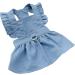 Light Blue Comfortable Dog Dress for Spring - Stylish Dog Clothes (M) - Shop Internationally - Buy Online on GoSupps.com