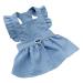 Dog Clothes Light Blue Comfortable Dog Dress for Spring (S) S light blue