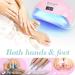 OVLUX Pro 180W UV LED Nail Lamp - Dual-Use Gel Polish Dryer | 57 Bulbs Auto-Sensor & Timers | Salon & Home Mani-Pedi Solution - Pink Blushing Bride - Buy Online on GoSupps.com
