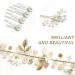 7-Piece Wedding Crystal Hair Needle & Pearl U Clip Adjustable Headband & Hair Jewelry for Weddings Birthdays Parties & Beach Celebrations - Buy Online on GoSupps.com