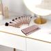 Professional Diamond Make-Up Brush Set - 10 Piece Cosmetic Brush Set with PU Leather Roll-Up Bag - International Shipping Available - Buy Online on GoSupps.com