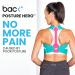 BACK Posture Hero - Adjustable Posture Corrector for Men & Women | Award-Winning Support | Fits 32-36 Inches (Pink/Turquoise S/M - Buy Online on GoSupps.com