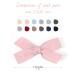 24pcs Mini Baby Hair Grinding Clips - Lined Solid Bands for Toddlers Girls & Newborns | International Shipping - Buy Online on GoSupps.com