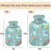 Naanle Flowers Cats 2L Hot Water Bottle - Transparent Cover for Pain Relief & Heat Therapy | Bed & Hand/Foot Warmer - Buy Online on GoSupps.com