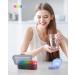 Enlarged 7-Day Pill Organizer for Fish Oils & Supplements | Easy-to-Open Rainbow Pill Box | Travel-Friendly Vitamin Storage - Buy Online on GoSupps.com