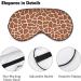 Adjustable Giraffe Brown Skin Sleep Mask for Women | Comfortable Eye Shades with Elastic Strap - Perfect for Travel - Buy Online on GoSupps.com