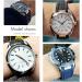Buy IoTup Rubber Watch Bracelet for Omega Seamaster 300 Aqua Terra 8900 & Speedmaster - 19mm & 20mm Blue-White Silicone Wrap - Buy Online on GoSupps.com