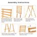 LIVSMON Bamboo Hair Braiding Rack - 72 Pegs Hair Separator Holder for Time-Saving Braiding Stand - Buy Online on GoSupps.com