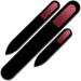 Glass file - Mont Bleu Set of 3 Crystal Nail Files in Pouch - Personalised gifts for women - Genuine Czech Tempered Glass - Handmade in Czech Republic - Glass Nail Files for Natural Nails Cayenne Red - Buy Online on GoSupps.com