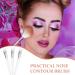 Beatifufu Nose Brush 3pcs Nose Shadow Highlighter Brush Nose Shadow Brush Nose Contour Eye Shadow Brush Makeup 14.00X1.70X1.10CM As Shown - Buy Online on GoSupps.com