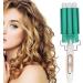 Premium Curling Iron Wand | Adjustable Temperature Ceramic Hair Crimper for Salon Use (100-240V US Plug - Buy Online on GoSupps.com