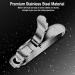 Portable Stainless Steel Acrylic Nail Clipper for False Nail Art - Black - Buy Online on GoSupps.com