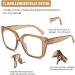 DOOViC Blue Light Filter Reading Glasses for Women - Oversize JS028 in Brown 2.25x Magnification - Modern Design for Eye Protection - Buy Online on GoSupps.com
