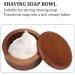 Cucufa Wooden Shaving Bowl for Men - 4.5x2.2 Inch Shaving Soap Holder with Lid | Perfect for Wet Shaves - Buy Online on GoSupps.com