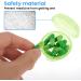 WLLHYF 5 Pack Mini Pill Box - Portable Vitamin Organizer for Travel | Small Pill Holder in Yellow Green & Blue - Buy Online on GoSupps.com