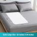 Extra Large Washable Bed Pad with 8 Handles | 34 x 52 4-Layer Leakproof Underpad for Incontinence | Reusable Chucks Pad (Blue) - 1 Pack - Buy Online on GoSupps.com