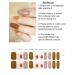 TrueShei Brown Flowers UV Gel Nail Foils - 20 pcs Self-Adhesive Nail Film Stickers | Perfect Gellack Wraps for Stunning Nail Art - Buy Online on GoSupps.com