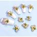10pcs Bee 3D Nail Art Charms Mix Honey Bee Nail Art Mini Cabochon Nail Art Decoration DIY Nail Charms Nail DIY Supplies