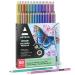 ARTEZA Metallic Colored Pencils for Adult Coloring, Set of 50 Drawing Pencils, Triangular Grip, Pre-Sharpened Pencil Set, Professional Art Supplies for Artists, for Coloring and Sketching