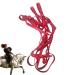 Halter for Horse | Safety Halter Chin & Throat Snap Heavy Duty Tied Halter | Comfortable Padded Nylon Horse Halter for Training Equestrian Grooming Rowces Red