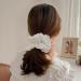 White Lace Large Hair Scrunchies for Women - Elastic Soft Hair Ties for Thick Hair - Bulk Scrunchie Accessories for Girls - Buy Online on GoSupps.com