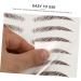 MAGICLULU 9 Sheets Waterproof Eyebrow Stickers Eyebrow Grooming Shaping Kit Makeup Brow Sticker Cosmetic Hair - Buy Online on GoSupps.com