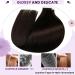 LAAVOO Seamless Real Hair Extensions - Dark Brown 35cm Tape-In 25g 10 Pcs | Remy Human Hair Skin Weft - Buy Online on GoSupps.com
