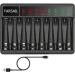 Buy FARSAIL 8-Pack AAA Rechargeable Batteries 1000mAh | NiMH 1.2V | Includes AA AAA Battery Charger - Fast International Shipping - Buy Online on GoSupps.com
