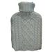 Hot water bottle with cover Soft high-quality hot water bottle knitted cover 1.8 litres premium thermos flask-beige knit