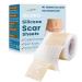 Silicone Scar Sheets Medical-Grade Silicone Tape for Wound Care Bandages Scars Strips for Surgical Scars Keloid C-Section Burns Injuries Acne Stretch Marks Removal Sheet Patch (1.6 x 120 ) 120X1