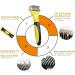 Morpilot 23+12 Double Sided Undercoat Rake Dog Brush & Cat Brush | Deshedding Tool for Long Hair Pets | Reduces Shedding by 90% - Yellow - Buy Online on GoSupps.com