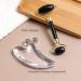BS-MALL Jade Roller & Gua Sha Scraping Board Set - Anti Aging Black Obsidian Face Roller Massager for Face, Neck, and Body - Muscle Massage Tool - Buy Online on GoSupps.com