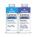 Genexa Clean Day + Night Cold & Flu Relief Max Strength Dye Free 0% Artificial Additives Acetaminophen Fever Reducer Cough Suppressant Antihistamine Organic Blueberry Flavor 12 fl oz (2 Pack) Daytime + Nighttime Col