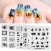 5-Piece Nail Art Stamping Plates Set - Ballet Magic Comic Patterns for DIY Manicure | Nail Design Transfer Tools - Buy Online on GoSupps.com