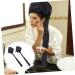Baluue 2pcs Dry Hair Cap Thermal Hats Heating Caring Hat Blower Dryer Hat 190t Black - Buy Online on GoSupps.com