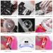 Nail Art Stamping Kit - Transparent Silicone & Scraper | 2 Sets for DIY Nail Decor | HJ-NAT074 - International Shipping Available - Buy Online on GoSupps.com